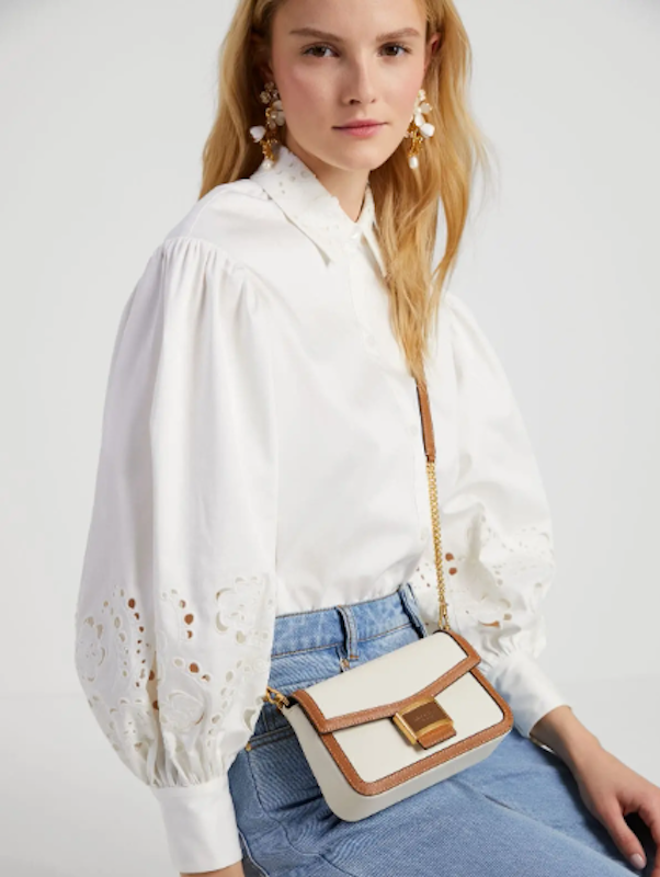 Katy Colorblocked Flap Chain Crossbody 5