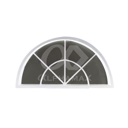 Alphamax Jendela Aluminium (1/2 Lingkaran) ALP 6-CV 