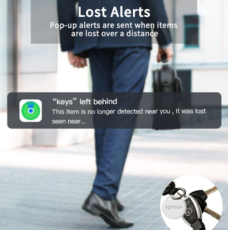 EZTECH Smart Tag Locator Bluetooth iOS Support Only 4