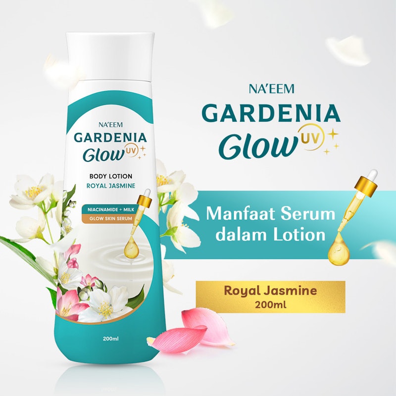 Na'eem Gardenia Glow Body Lotion Royal Jasmine 2