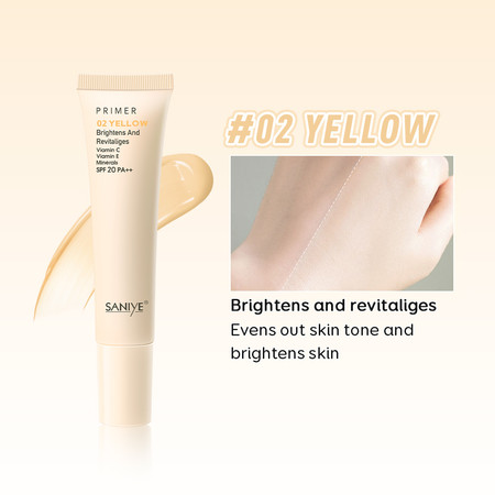 Beauty Source Indonesia SANIYE Brightens and Revitaliges Primer 02 Yellow