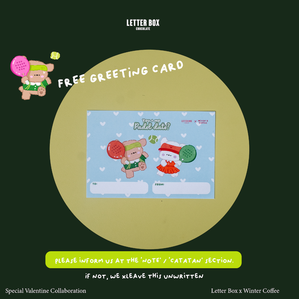  Letter Box Hadiah Coklat Valentine Box 9 pcs 