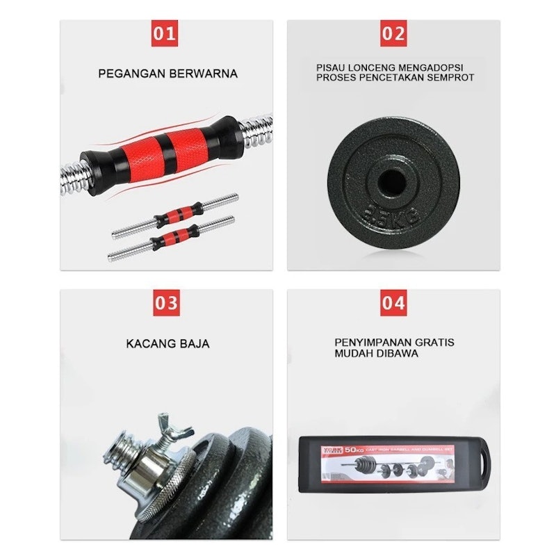 Proiron Dumbbell Set 50 kg 4