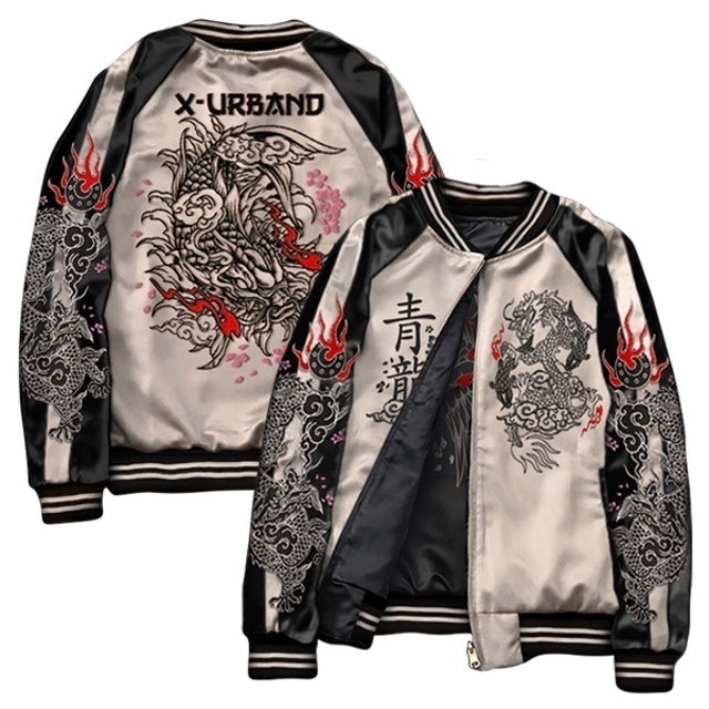 X Urband Absolute Jaket Sukajan Embroidery Two In One  ｜ A215