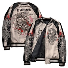 X Urband Absolute Jaket Sukajan Embroidery Two In One