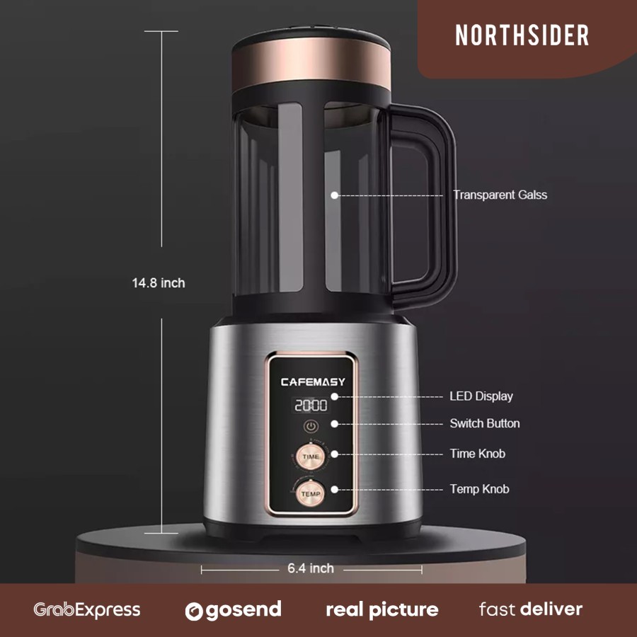  CAFEMASY Hot Air Roasting Coffee Machine SP-1210R3