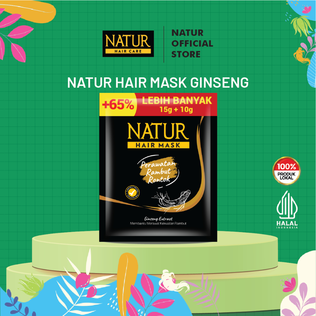Gondowangi Tradisional Kosmetika Natur Hair Care Hair Mask with Ginseng Extract