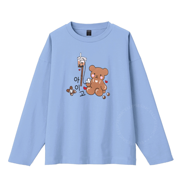  ELLIPSESINC  Kaos Lengan Panjang Dusty Blue Collection