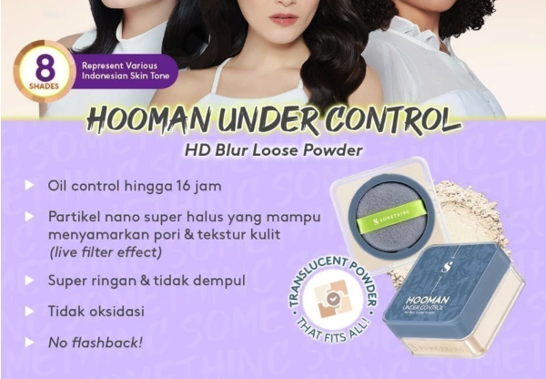 Royal Pesona Indonesia SOMETHINC Hooman Under Control HD Blur Loose Powder Medium