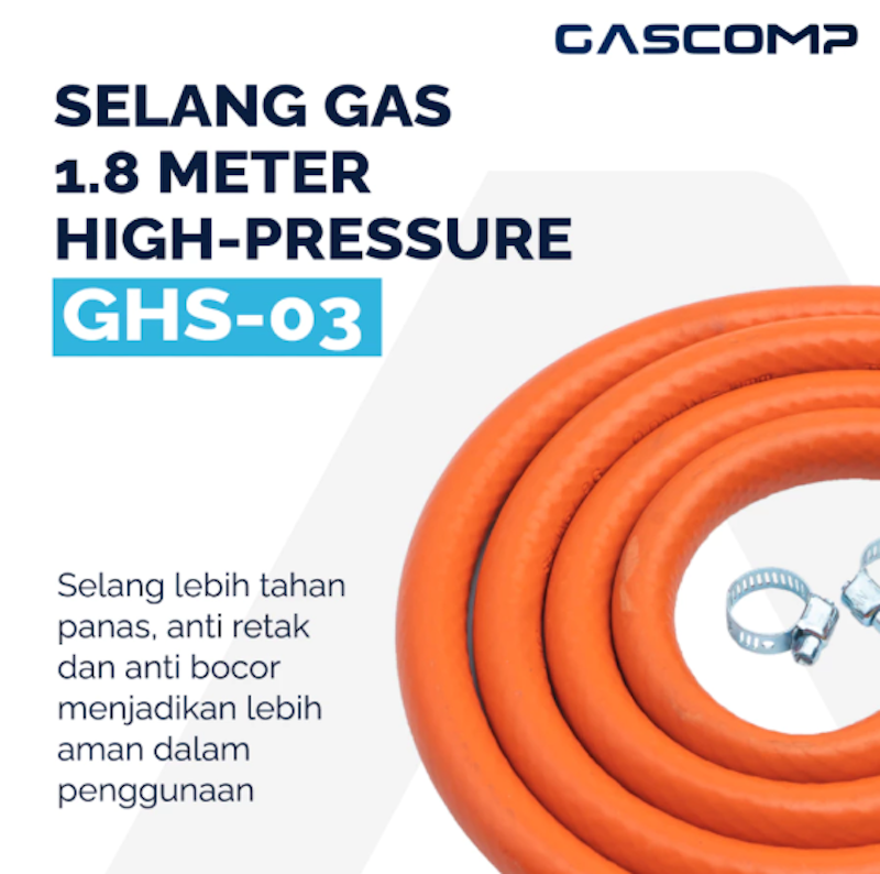 GASCOMP Selang Regulator Kompor Gas High Pressure 4