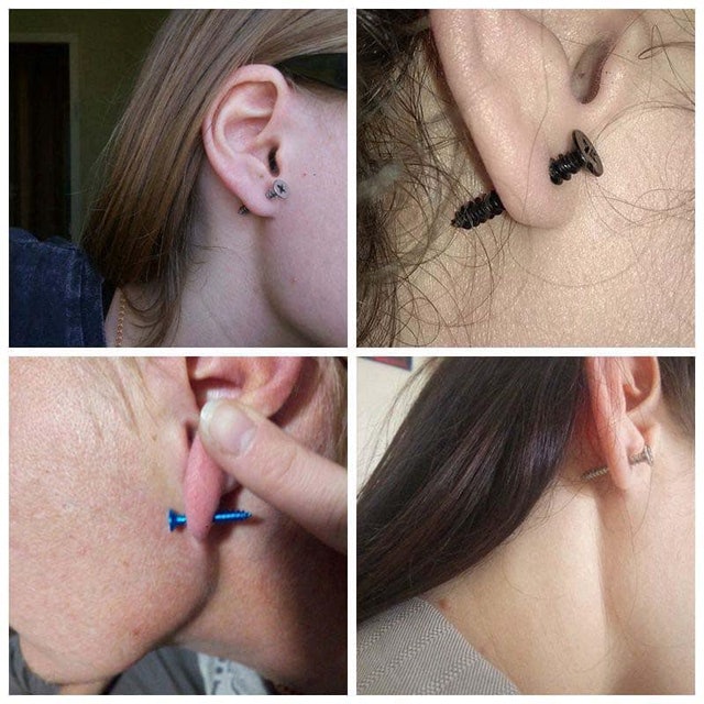  Anting Sekrup Gaya Punk