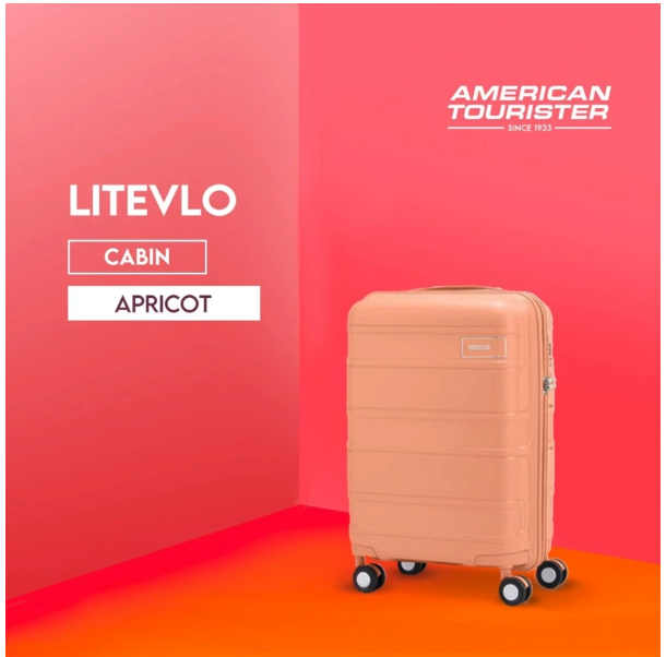 American Tourister Litevlo Cabin 20 inch Apricot