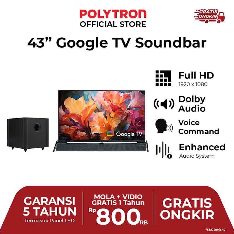 Smart Cinemax Google TV 43 inch 5