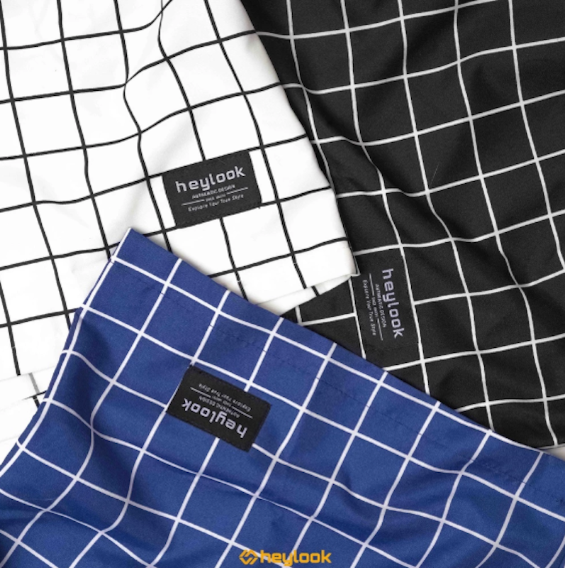 HEYLOOK Celana Pendek Tartan White 4