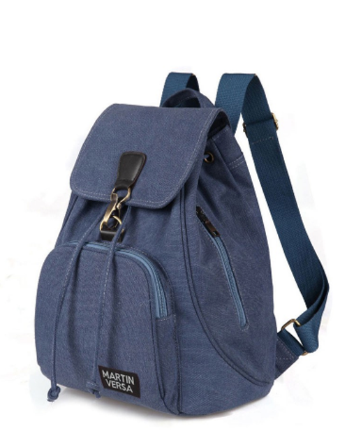 Tas Ransel Wanita Serut Kanvas Backpack Woman TR5