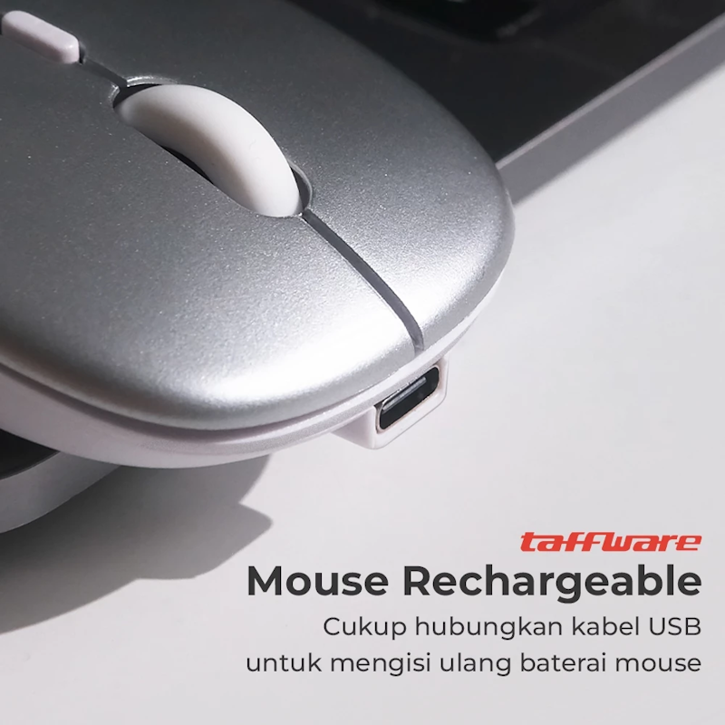 Taffware Wireless Mouse Rechargeable Dual Mode 5