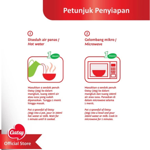 Global Delarya Pratama OATSY Gluten-Free Instant Oatmeal 