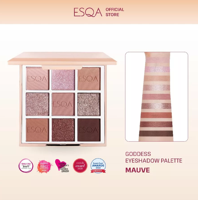 Keva Cosmetics International ESQA Goddess Eyeshadow Palette Mauve