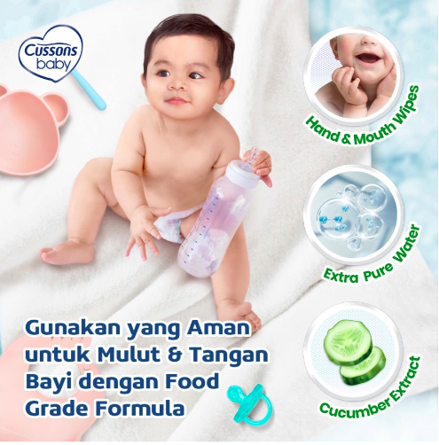 Cussons Hand and Mouth Wipes Naturally Refreshing