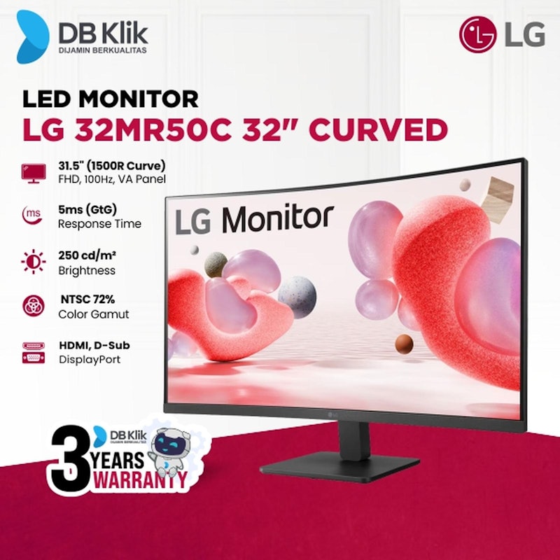 31.5" Full HD Curved Monitor dengan AMD FreeSync™ 5