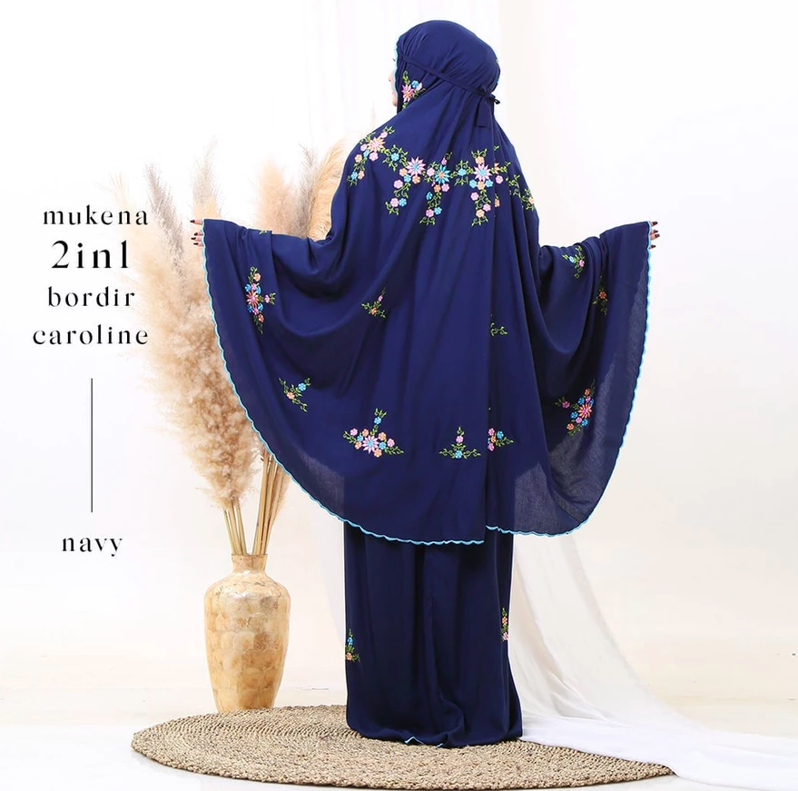  Leesy.id Mukena 2 in 1 Bordir Caroline