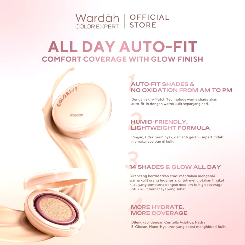 Paragon Technology and Innovation Wardah Colorfit Perfect Glow Cushion 32N Neutral Beige