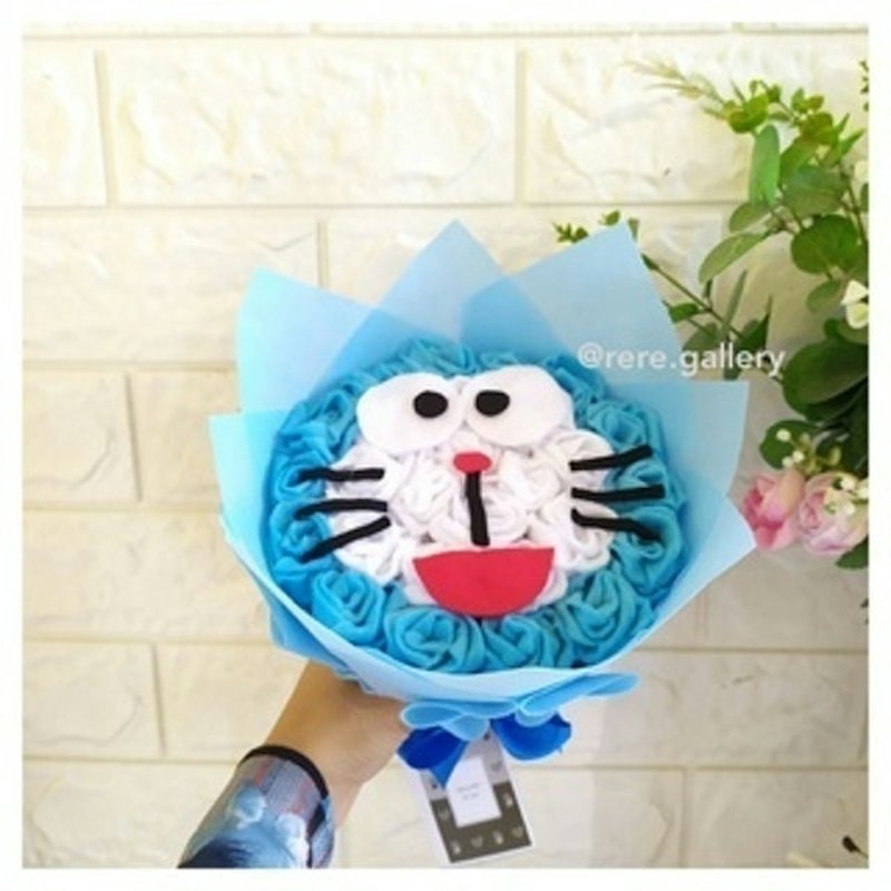 Buket Bunga Flanel Karakter 1