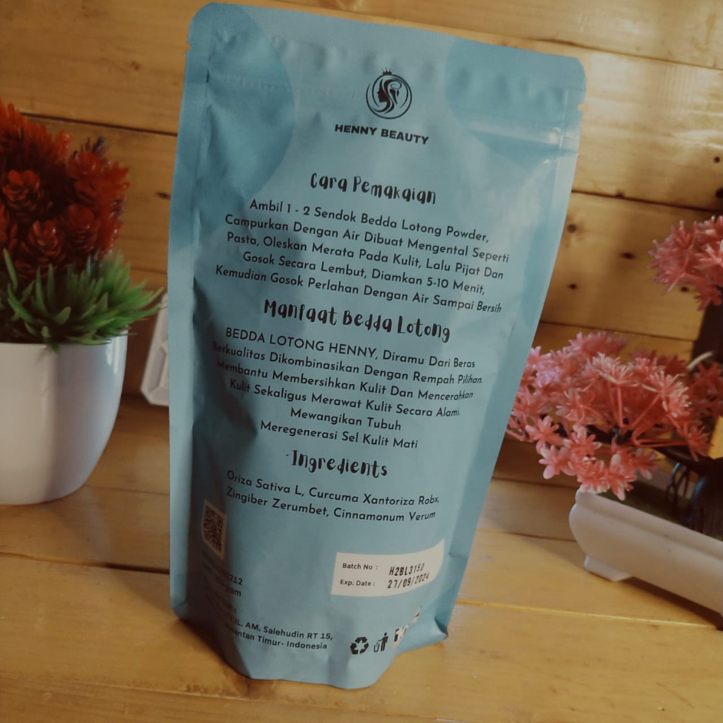  Henny Beauty Bedda Lotong Tempodulu Powder Lulur 