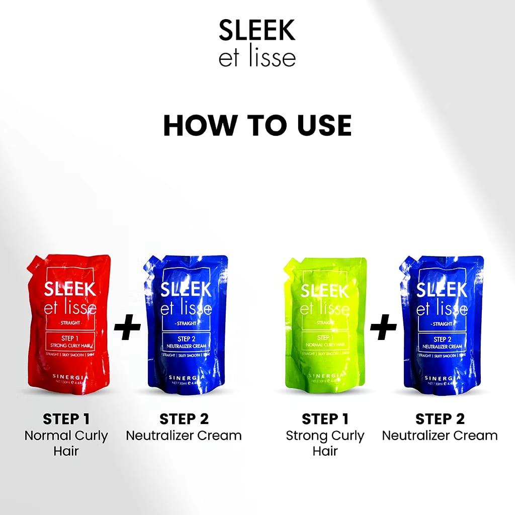 Sinergia Beaute Indonesia Sleek et Lisse Straight Step 1 Strong Curly Hair