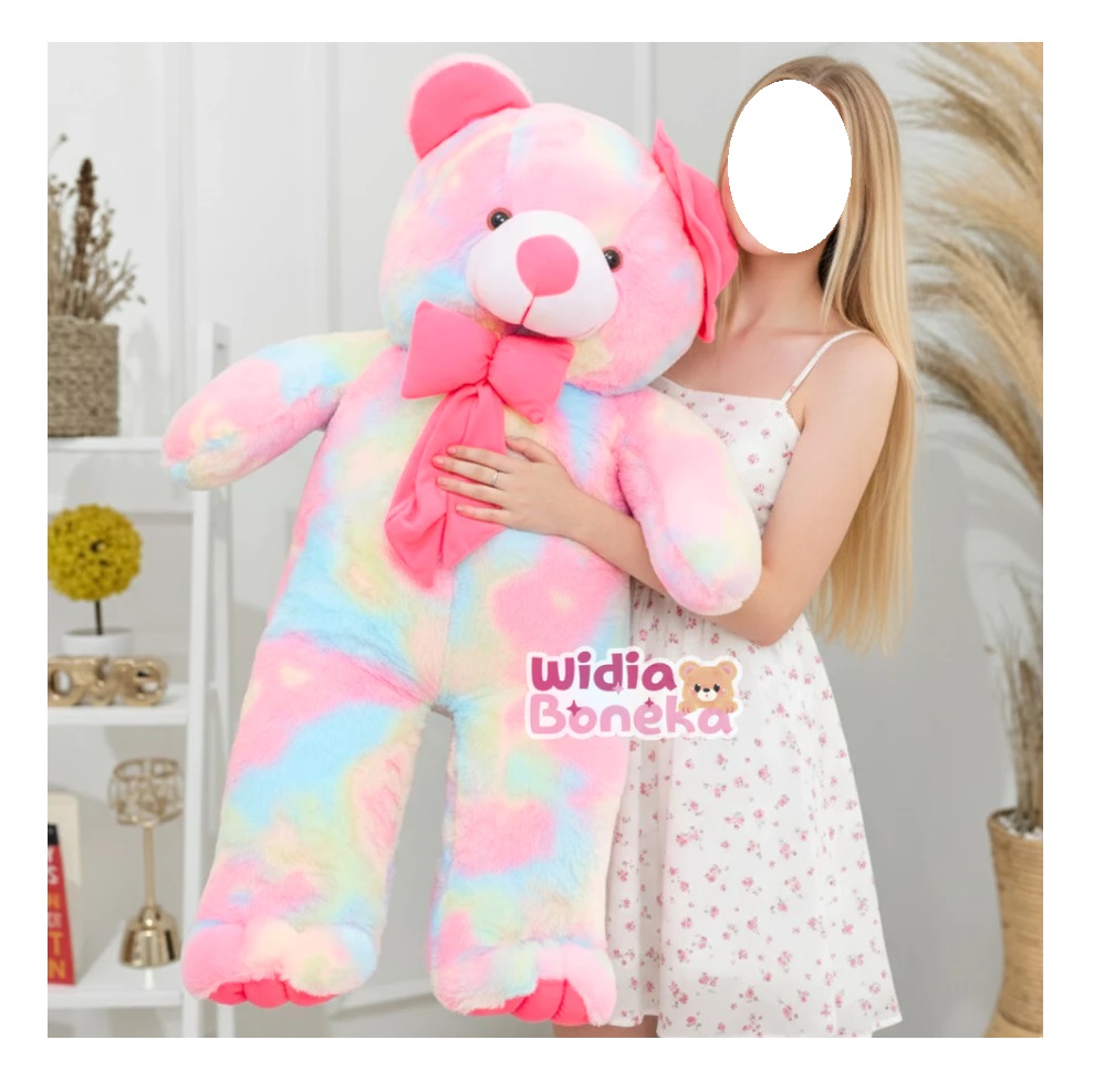 Boneka Teddy Bear Jumbo Rainbow  3
