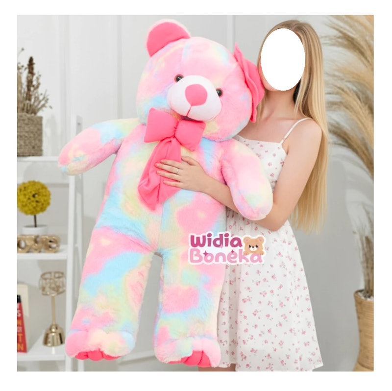 Boneka Teddy Bear Jumbo Rainbow 3