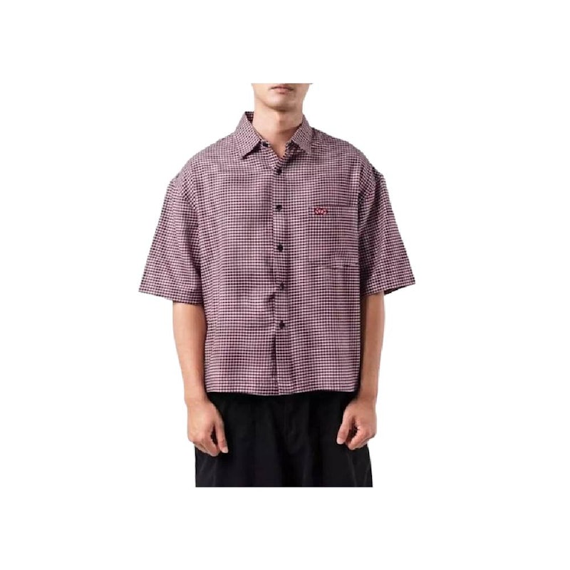 House of Smith Shroud Boxy Shirt Navy Red 1