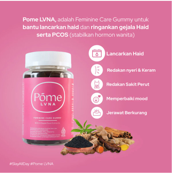 Formula Inovatif Transnasional Pome LVNA Feminine Care Gummy