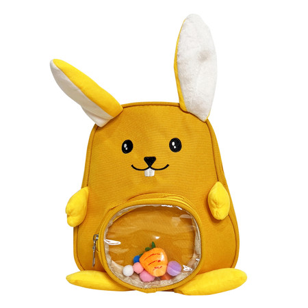 Esternal Rabbit Bendable Ears Pompom Ransel 