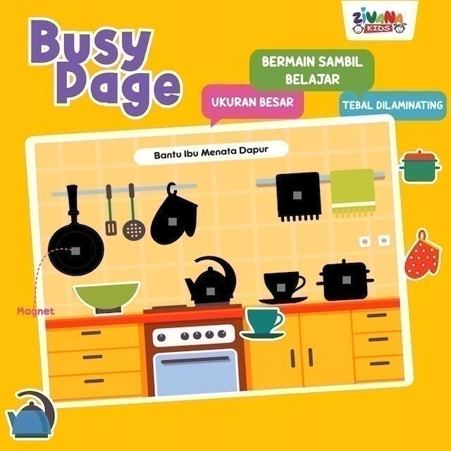 Zivana Kids  Busy Page Montessori Board Game
