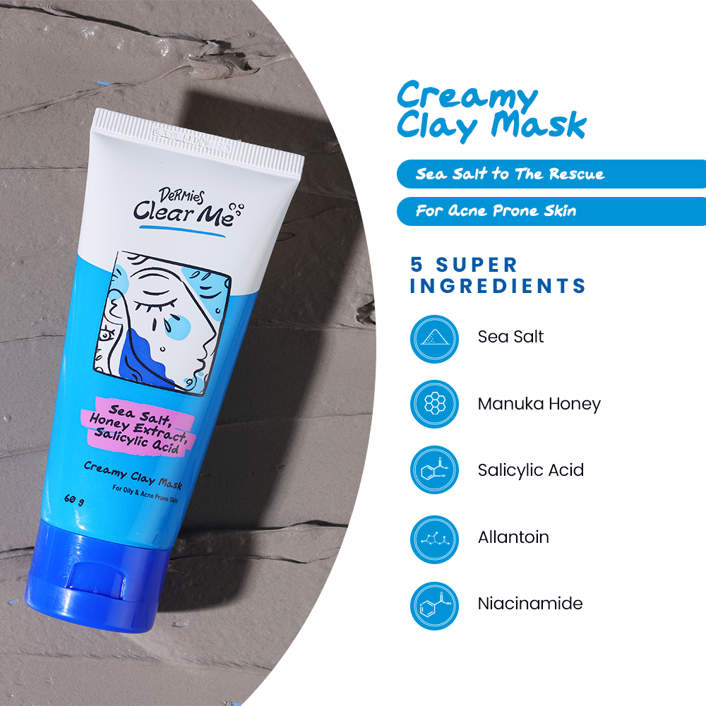 Erha Clinic Indonesia Dermies Clear Me Creamy Clay Mask - Masker Jerawat
