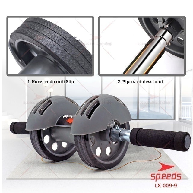 Speeds  Double Wheel Ab Roller  LX 009-9