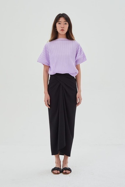 Shop at Velvet Shaffron Skirt Black 2