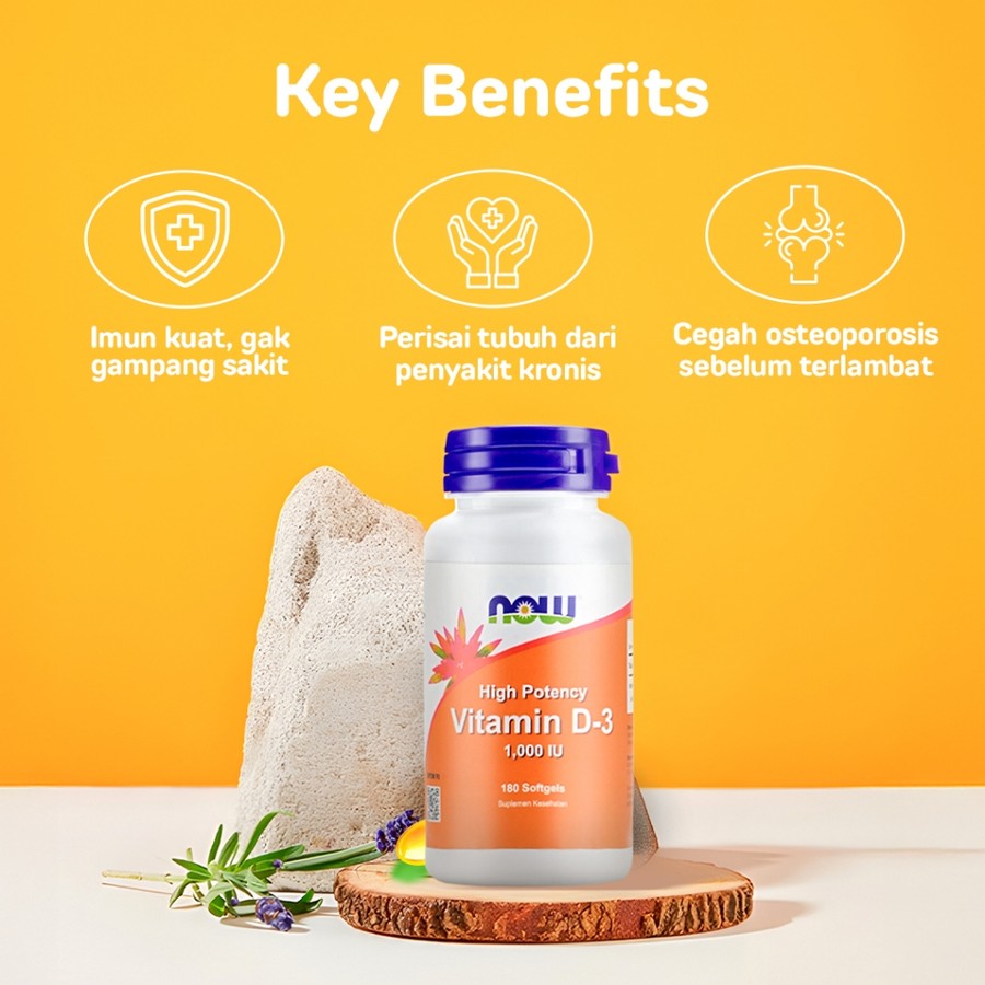 NOW Health NOW Vitamin D-3 1000 IU