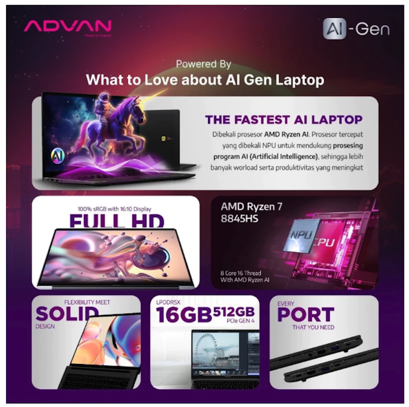 Advan AI Gen AMD Ryzen 7 4