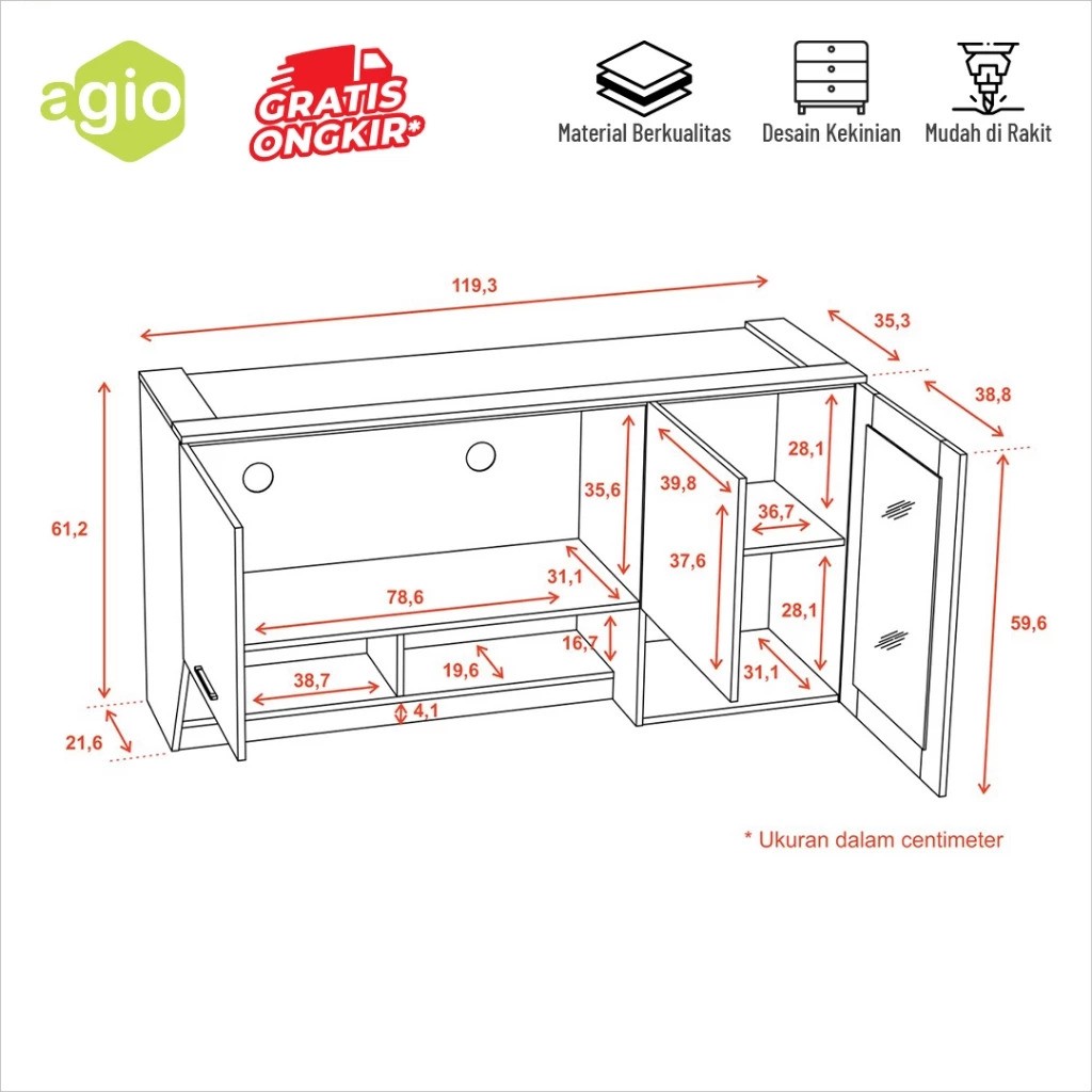  Oggi Kitchen Set Minimalis 