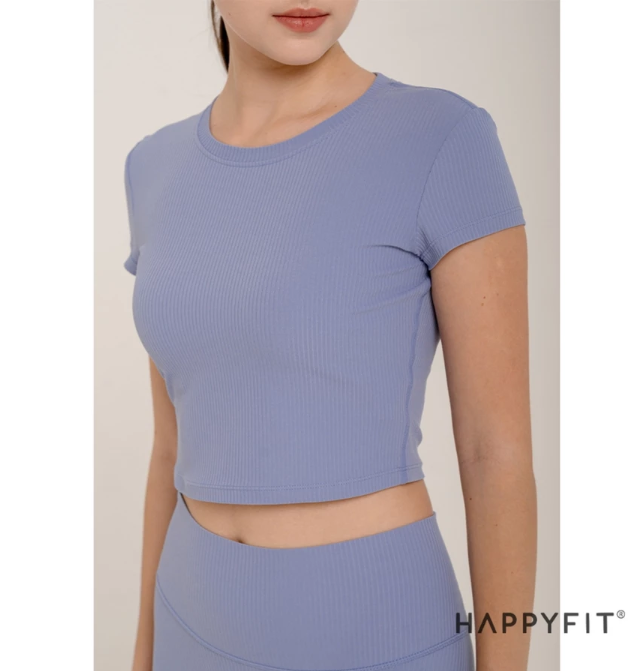 Happyfit Indonesia HAPPYFIT Crop Top Ribbed