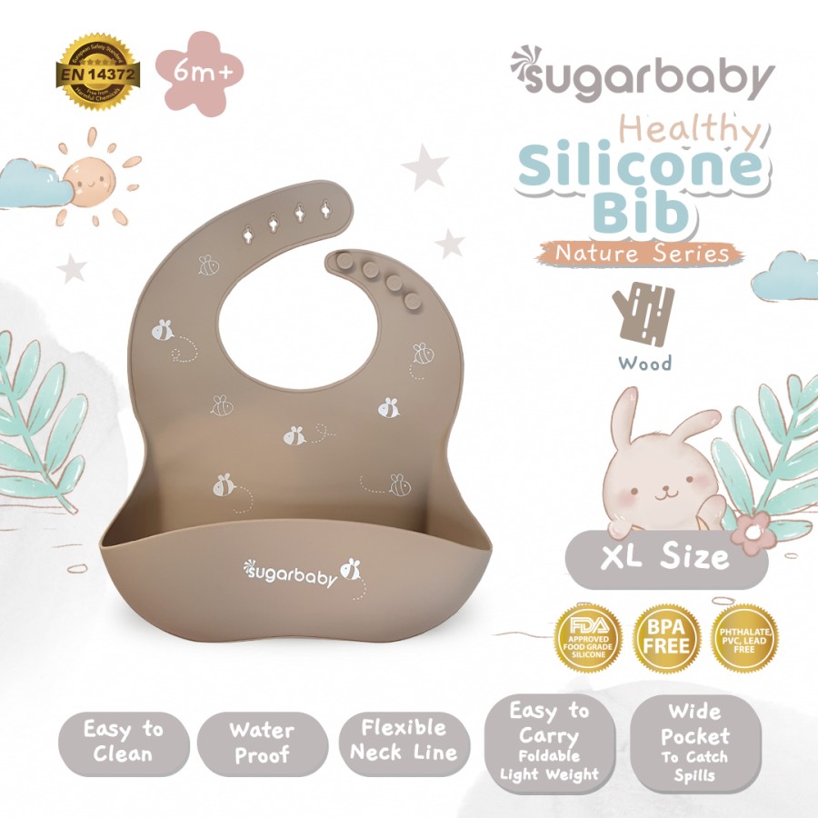 Sugarbaby Healthy Silicone Bib (Nature Series)
