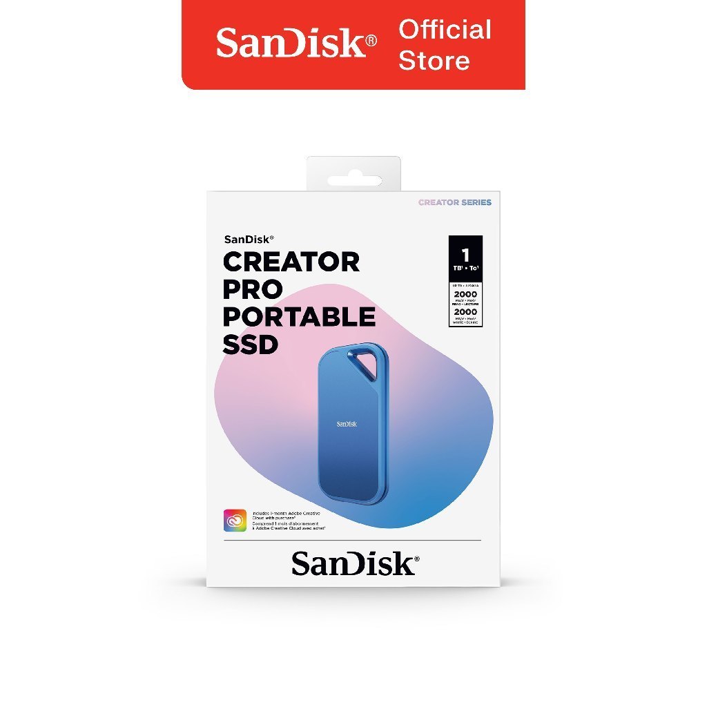 SanDisk Creator Pro Portable SSD E81C 1TB 3