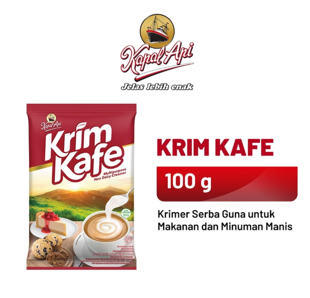 Santos Jaya Abadi Kapal Api Krim Kafe 100 gram
