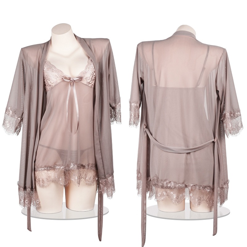 MISS'O Set Lingerie Kimono 2
