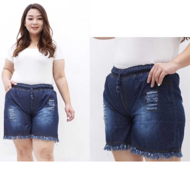 Celana Jeans Pendek Wanita Jumbo 2