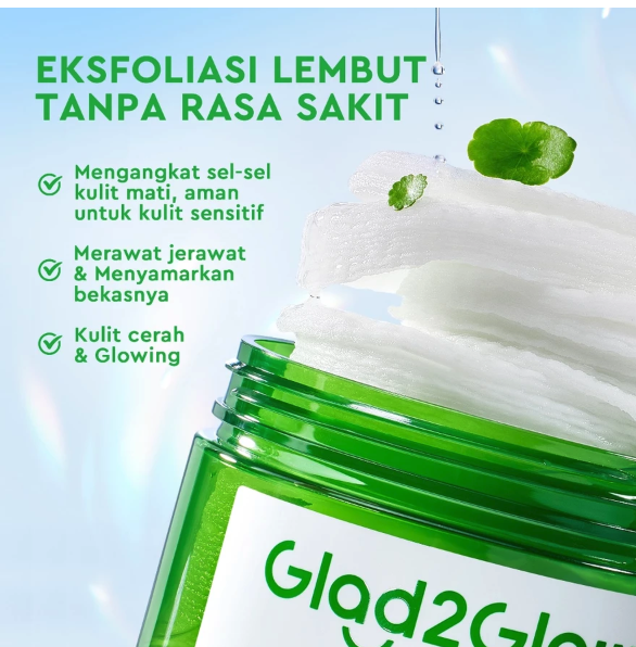  Suntone Wisdom Indonesia Glad2Glow Centella + Salicylic Acid Exfoliating Acne Pads