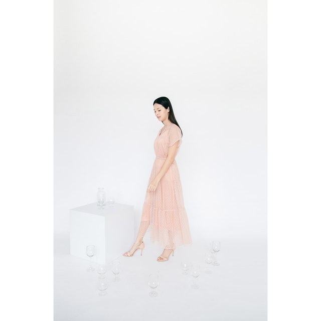 Aura Label Camilla Tulle Dot Dress