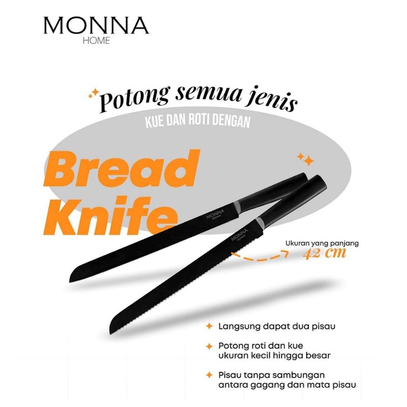Monna Bakeware Bread Knife Set 2 pcs 3